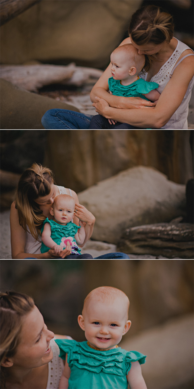 mother & baby on hornby island, bc