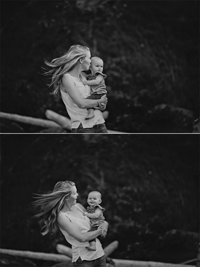 mother & baby on hornby island, bc